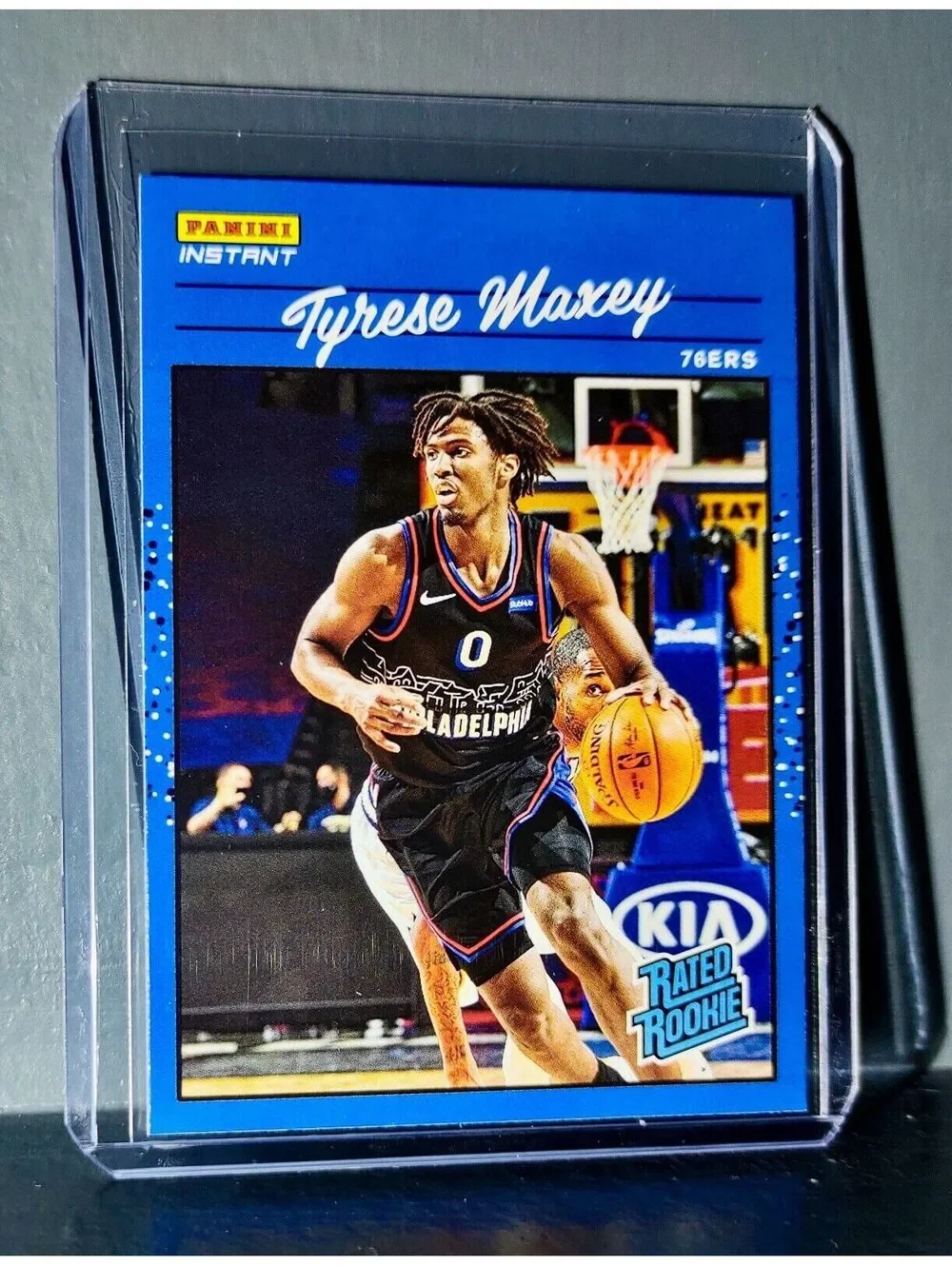 Tyrese Maxey 2020-21 Panini NBA Instant #21 Rated Rookie Retro Card 1/3558